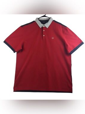 AG color blocked polo